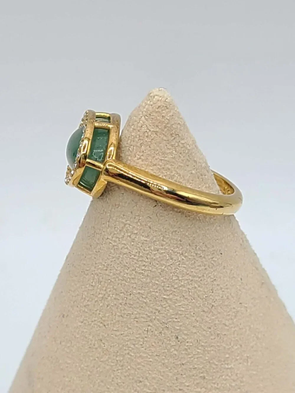 J Crew Jade  Color Stone Ring size 8